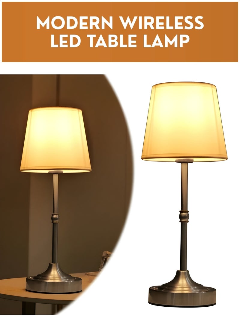 Touch Control Table Lamp with USB Charging – Modern Bedside Night Lamp for Bedroom, Living Room & Desk, Decorative Ambient Table Light - Image 2